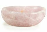Polished Rose Quartz Bowl #304674-1